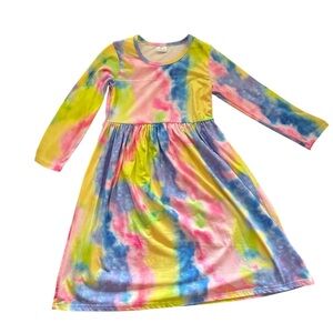 Colorful Tie-Dye Dress 2XL (6-7)